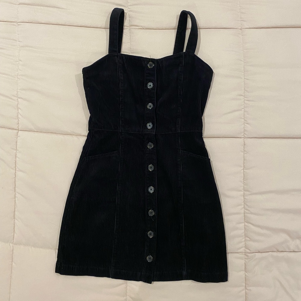 Fitted Corduroy Dress
